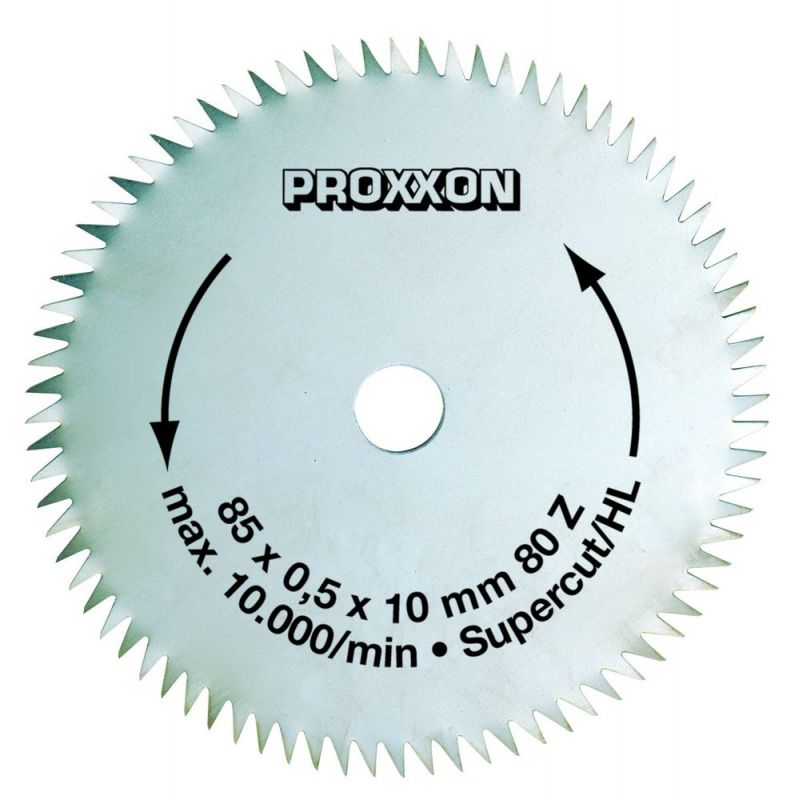 PROXXON Kreissägeblatt Super-Cut, Ø 85 x 0,5 x 10 mm, 80 Zähne - 28731