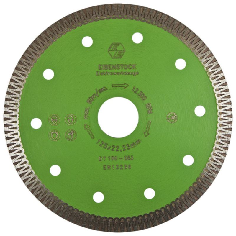 EIBENSTOCK Disque à tronçonner diamant Ø 125 mm pour coupe humide et sèche
