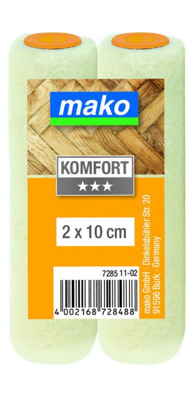 mako Lack-Versiegelungs-Ersatzwalze Velour KOMFORT 10cm - 728511-02