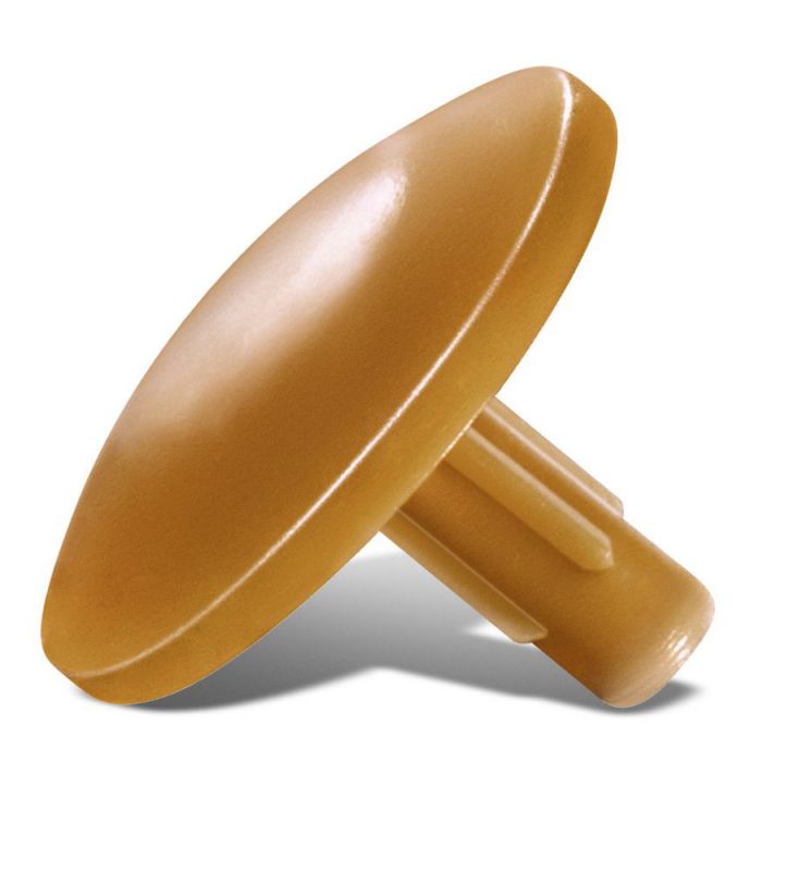 SPAX Kunststoff-Abdeckkappen für Universalschraube mit Kopfbohrung, rehbraun, 25 Stück - 4000002122011