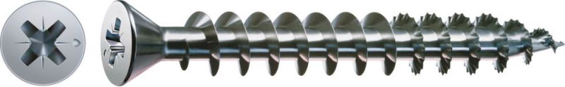 SPAX Universalschraube, 3 x 12 mm, 1000 Stück, Vollgewinde, Senkkopf, Kreuzschlitz Z1, S-Spitze, WIROX - 0321010300125