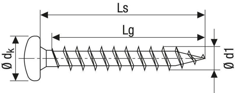 SPAX Universalschraube 3 x 10 mm, 100 Stück, Vollgewinde, Halbrundkopf, T-STAR plus T10, S-Spitze, WIROX - 4201010300102