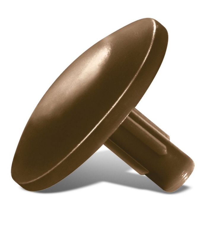 SPAX Kunststoff-Abdeckkappen für Universalschraube mit Kopfbohrung, mahagoni, 500 Stück - 5000009700009