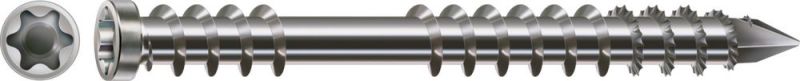 Vis de terrasse SPAX, 5 x 50 mm, 200 pièces, filetage de fixation, culasse, T-STAR plus T25, pointe CUT - 0537000500503