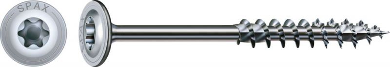 SPAX HI.FORCE, 10 x 220 mm, 25 Stück, Teilgewinde, Tellerkopf, T-STAR plus T50, 4CUT, WIROX - 0251011002205