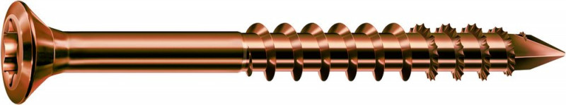 SPAX Fassadenschraube, 4,0 x 45 mm, 100 St, Teilgewinde, Linsensenkkopf, CUT, Edelstahl rostfrei A2 antik - 35704012702901