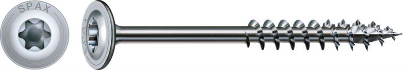SPAX HI.FORCE, 8 x 140 mm, 16 pièces, filetage partiel, tête plate, T-STAR plus T40, 4CUT, WIROX - 4251010801417