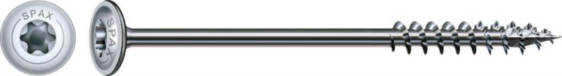 Spax HI.FORCE, 6 x 100 mm, 24 unités, Filetage partiel, Tête disque, T-STAR plus T30, 4CUT, WIROX - 4251010601007