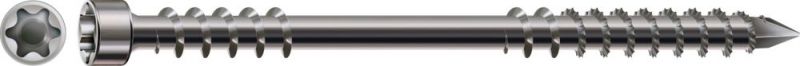SPAX Weg- und Stegschraube, 8 x 120 mm, 50 Stück, Fixiergewinde, Zylinderkopf, T-STAR plus T40 - 0538000801205