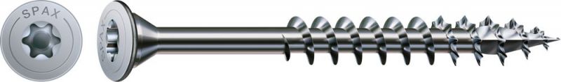 SPAX Universalschraube, Tellerkopf Teilgewinde, 5 x 87 mm, 10 Stück, T-STAR plus T20, 4CUT, WIROX - 4251010500872