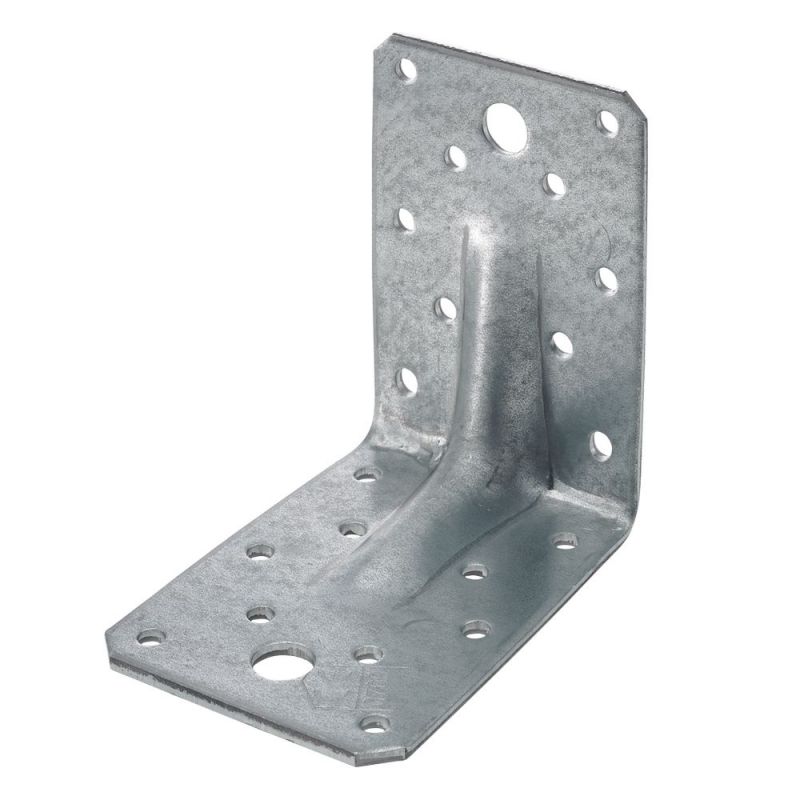 SPAX Connecteur d’angle avec nervure ,90 x 90 x 65 x 2,5 mm ,100 Stk. - Boîte M