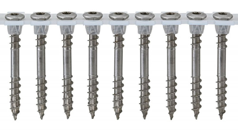 SPAX Fassadenschraube magaziniert, 4,5 x 70 mm, 500 St, Fixiergewinde, Linsensenkkopf, Edelstahl rostfrei A2 - 2547000450707