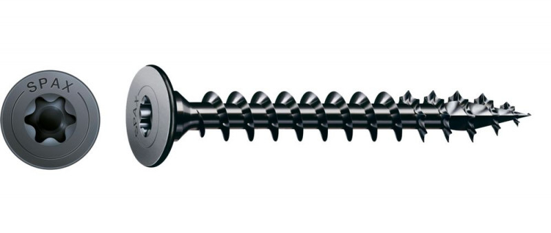 SPAX Flachrückwandkopf für Rückwände, 4,0 x 20 mm, 300 St, Vollgewinde, Rückwandkopf, T-STAR plus, 4CUT, WIROX - 0151040400203