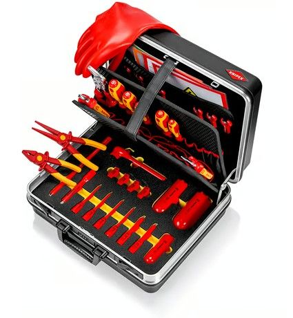 KNIPEX (00 21 05 EV) Werkzeugkoffer "Basic" E-Mobilität 34-teilig