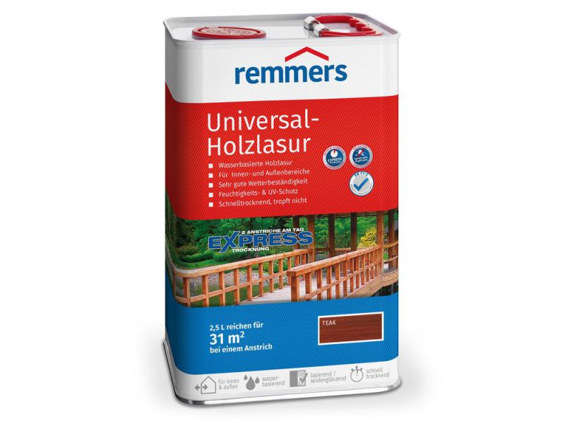 Remmers Universal-Holzlasur teak 2,5L - 317303