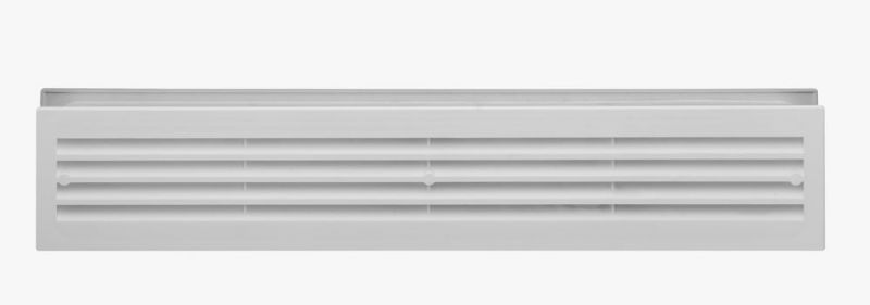 UPMANN Lüftungsblech Alu 400x80 mm, weiß RAL 9016 - 50524