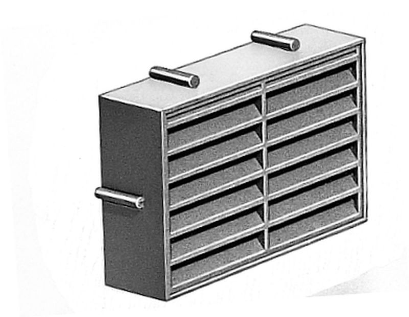 UPMANN Mauerlüfter m. Fliegendraht NF je Beutel (5 Stück) grau - 50681