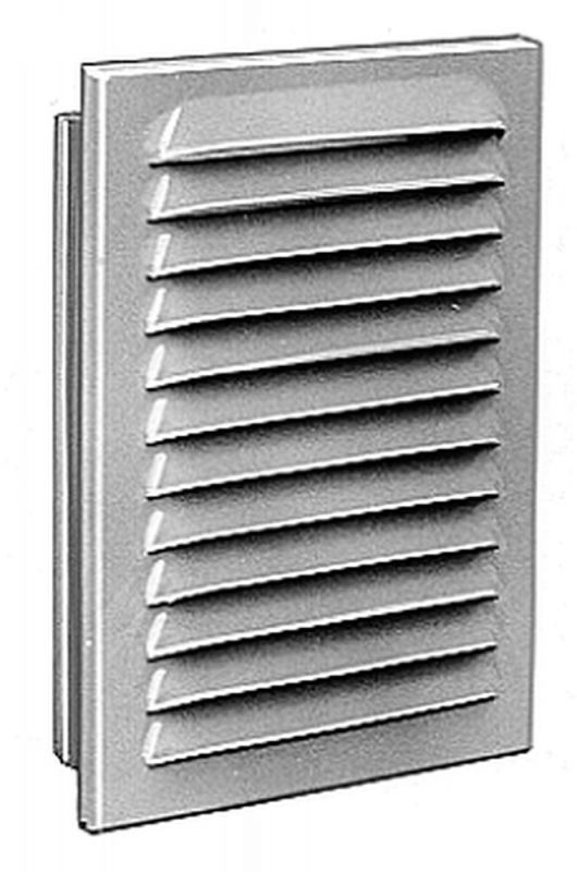 UPMANN Wetterschutzgitter 14x20 mit Einbaurahmen und FD, weiß sv - 56345