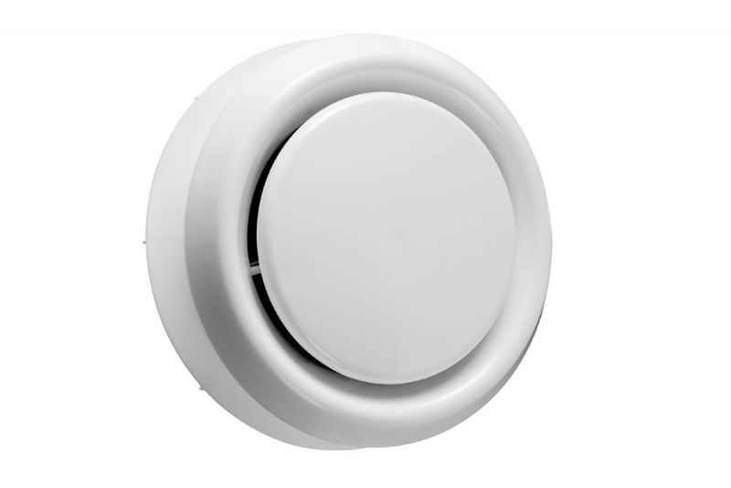 UPMANN Abluftventil PVC DN 125, weißmit Montagering - 66021