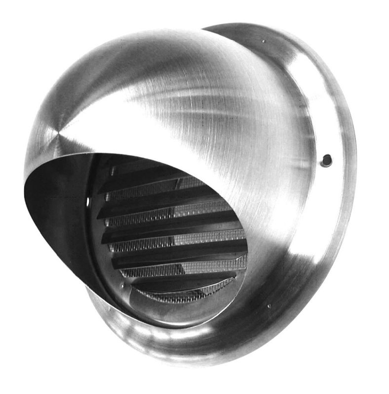 UPMANN Lufthauben DN 150 V2A mit Lamellengitter und Fliegendraht - 66652