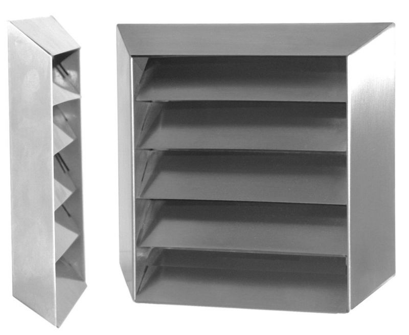 Grille extérieure UPMANN à 5 lattes, V2A, 20x23 DN 100 - 66678
