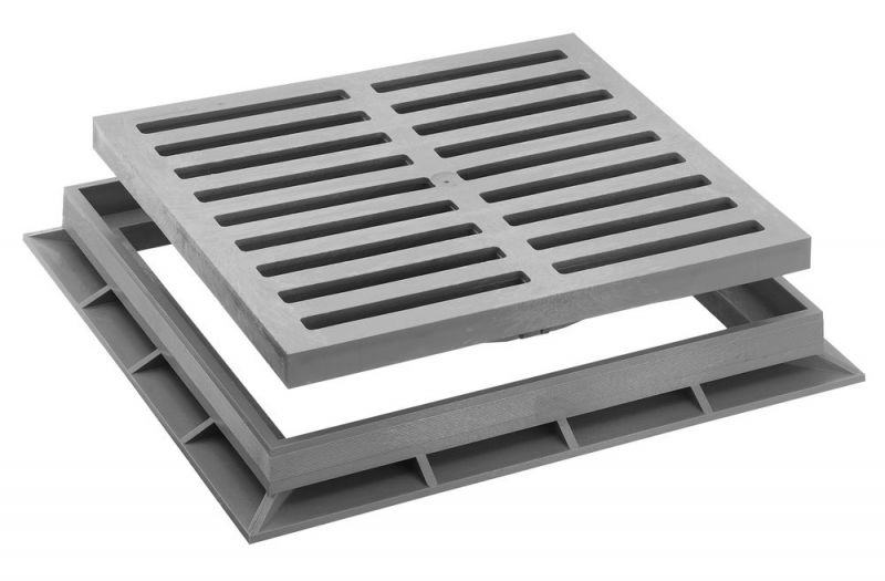 UPMANN Ablaufrost mit Rahmen 30 x 30 cm - 80341