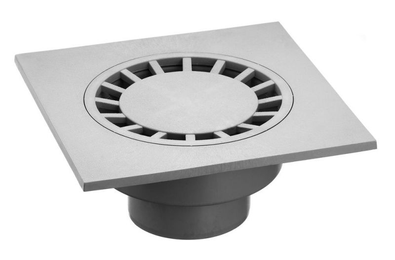 UPMANN Siphons de cour 20x20 cm, DN 75/100 vertical - 80363