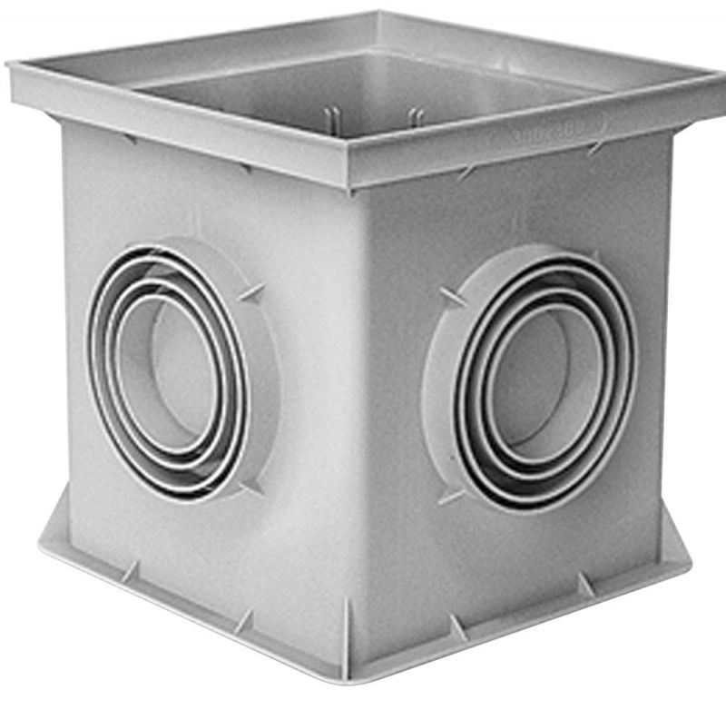 UPMANN Schacht-PVC, 30x30cm RAL7035 - 80556