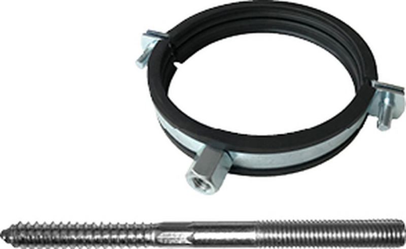 UPMANN Collier de serrage HT, DN 110, insonorisé, avec vis à double filetage, par paire en sachet - 82323