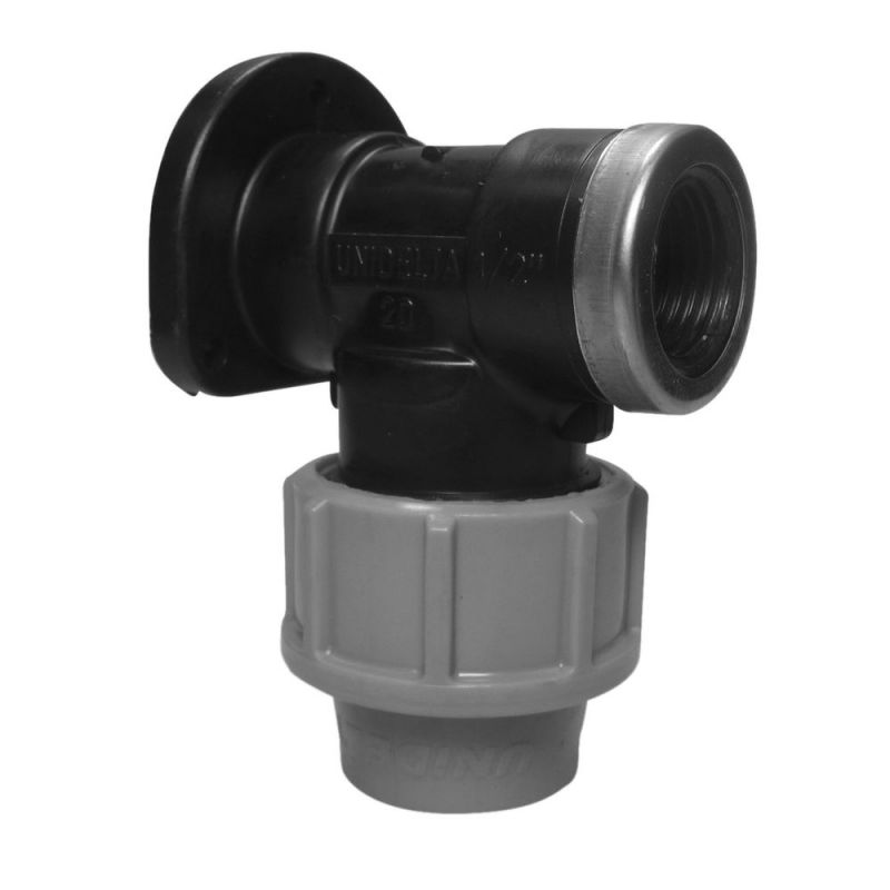 UPMANN Equerre de fixation murale 20mmx1/2Z F=127mm, pour robinet W 1/2Z=127mm - 86160