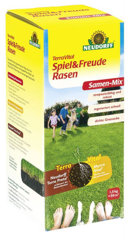 Neudorff TerraVital Spiel&FreudeRasen Samen-Mix 1,5 kg - 01256