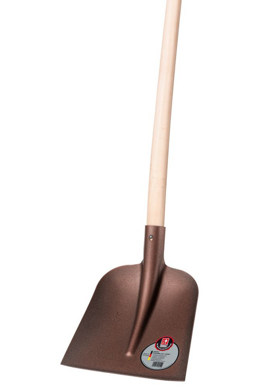 IDEAL Ruhr Brillant Stabil Holsteiner Aluschaufel mit Leichtholz-Langstiel 130 cm - 04040522