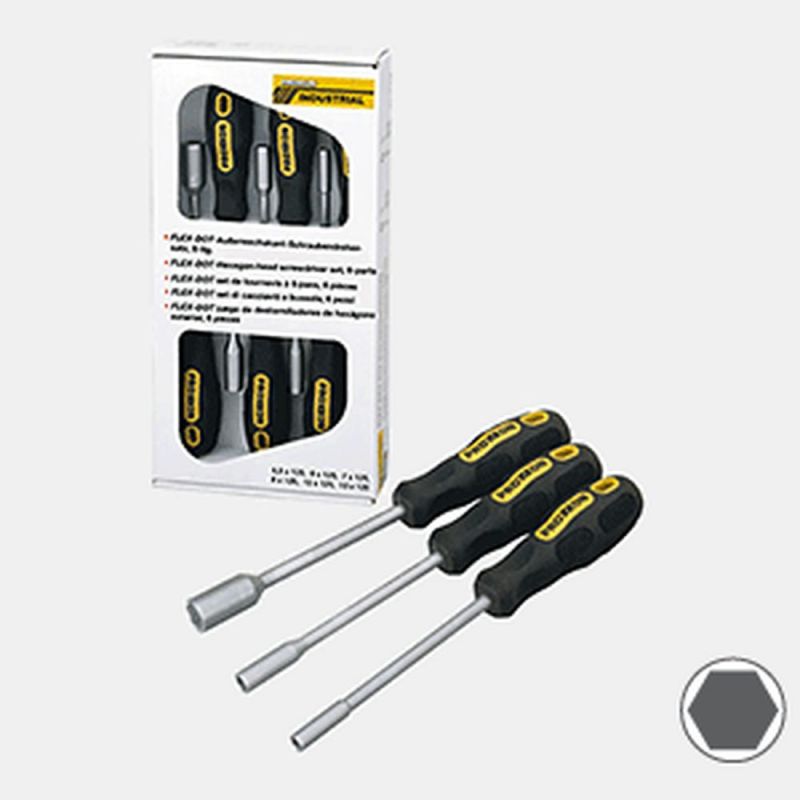 PROXXON FLEX-DOT Schraubendrehersatz Außensechskant (6-teilig) - 22644
