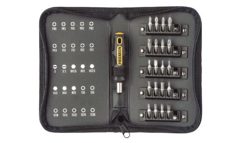 PROXXON Kompakt-Bitsatz mit FLEX-DOT-Griff, 26-teilig - 22730