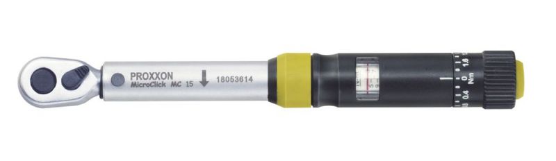 PROXXON MicroClick-Drehmomentschlüssel MC 15, 3 - 15 Nm, 1/4" - 23345