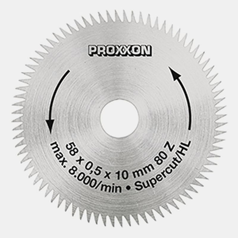 PROXXON Kreissägeblatt "Super-Cut", Ø 58 mm, 80 Zähne - 28014