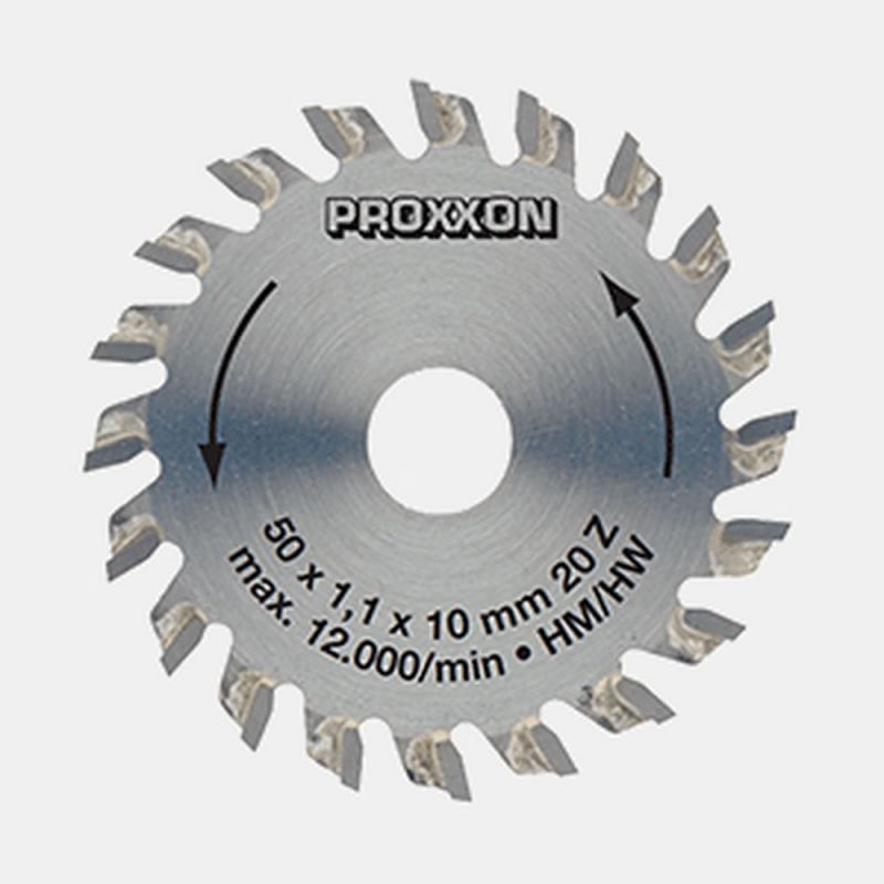 PROXXON Kreissägeblatt, hartmetall-bestückt, Ø 50 mm, 20 Zähne - 28017