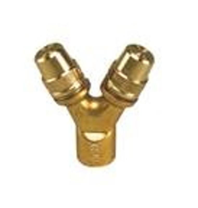 GLORIA Messing-Gabelzerstäuberer mit 2 Hohlkegeldüsen 1mm - 724480.0000