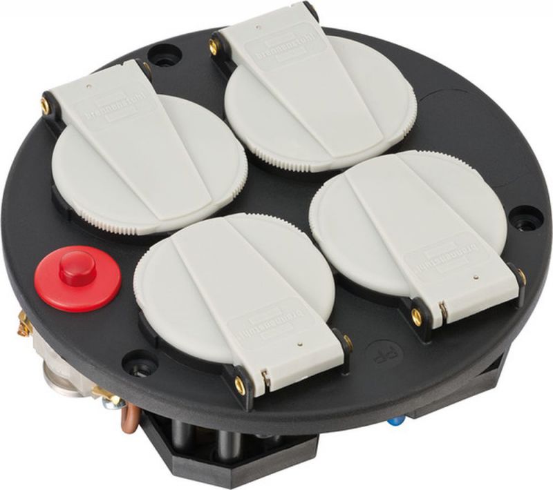 Brennenstuhl Steckdoseneinsatz-Montagepla. 4-fach