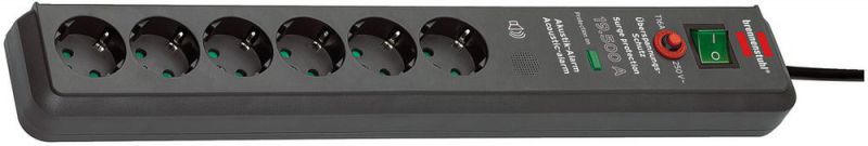 Brennenstuhl Secure-Tec 15 000 A 6 plis anthracite 3 m