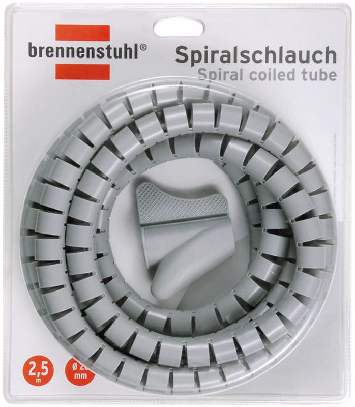 Brennenstuhl Spiralschlauch 2,5m grau