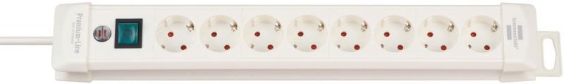 Brennenstuhl Premium-Line Steckdosenleiste 8-fach weiß 3m H05VV-F 3G1,5