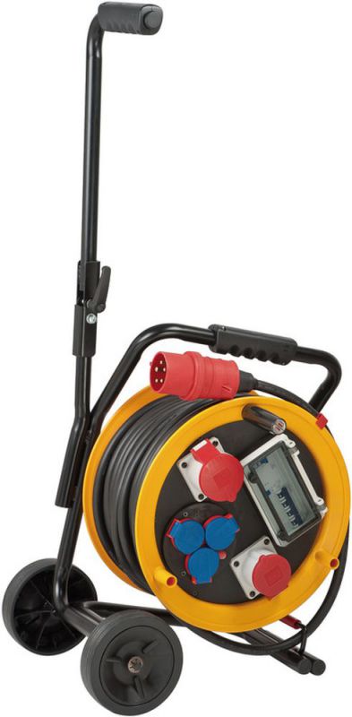 Brennenstuhl Baustellen-Kabeltrommel Brobusta W380 30m (3x230V, 2xCEE 400V 1x16A + 1x32A, FI) - 1319200010