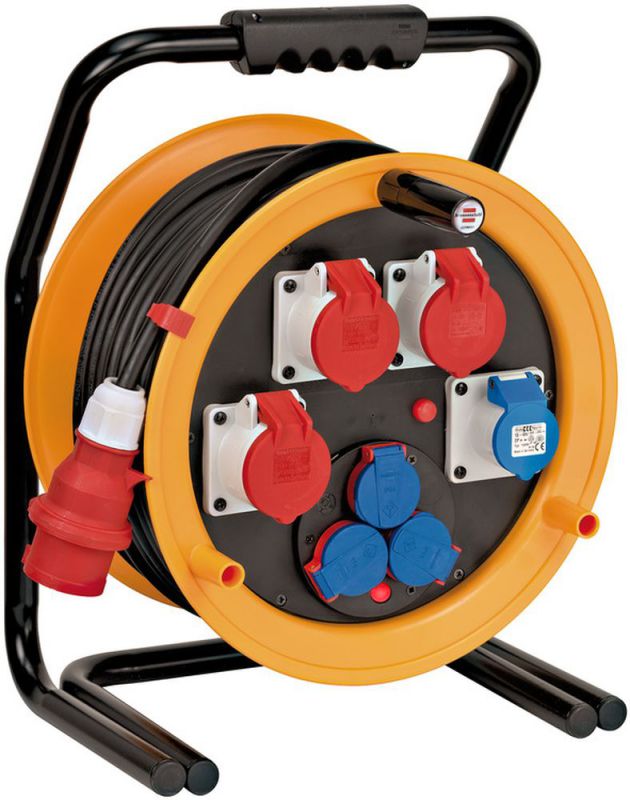 Brennenstuhl Baustellen-Kabeltrommel Brobusta 380 40m (1x3fach, 1xCEE230V & 3xCEE400V/16A) - 1319110010