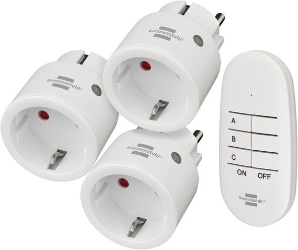 Brennenstuhl Comfort-Line Mini kit de commutation radio 3x IP20 - 1507070