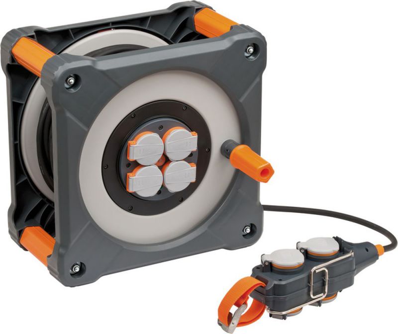 Brennenstuhl professionalLINE Kabeltrommel mit Powerblock IP44 33+5m H07RN-F 3G2,5 - 9212380100