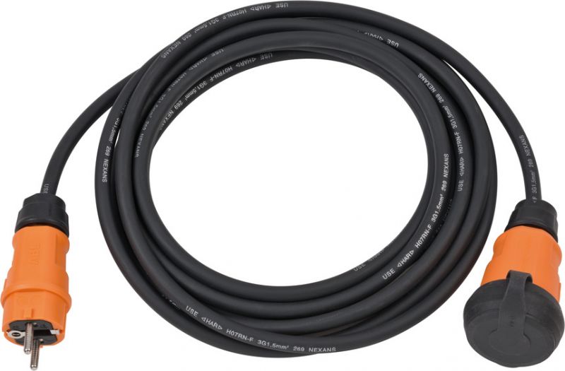 Brennenstuhl professionalLINE rallonge VN 1110 IP44 5m noir H07RN-F 3G1.5 - 9161050100