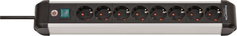Brennenstuhl Steckdosenleiste Premium-ALU-Line 8fach - 1391030800