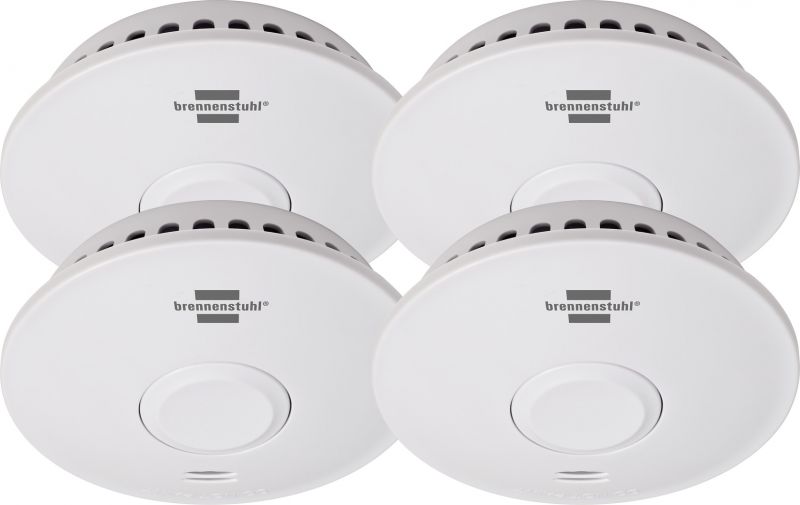 Brennenstuhl Funk-Rauchwarnmelder Set, 4x RM L 3101 - 1290210004