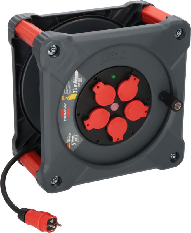 Brennenstuhl professionalLINE Baustellen-Kabeltrommel KA 3200 5 IP44, 33m H07RN-F 3G2,5 - 9202330110